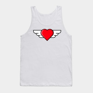 Flying Love Heart Tank Top